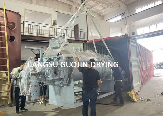 অপারেটিং তাপমাত্রা 120-150C সঙ্গে দক্ষ 20KW ক্রমাগত প্যাডেল ড্রায়ার