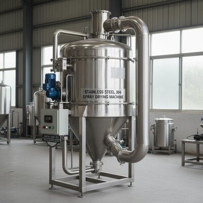 স্টেইনলেস স্টীল304 স্প্রে শুকানোর মেশিন সর্বাধিক স্প্রে ব্যাসার্ধ 4700 মিমি আউটলেট তাপমাত্রা 80 থেকে 90 ডিগ্রি আর্দ্রতা অপসারণের জন্য উপযুক্ত