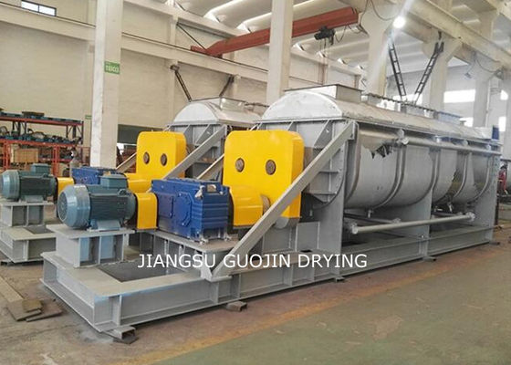 4KW 9M2 রাসায়নিক প্রক্রিয়াজাতকরণের জন্য তাপীয় তেল উত্তাপ প্যাডেল ড্রায়ার