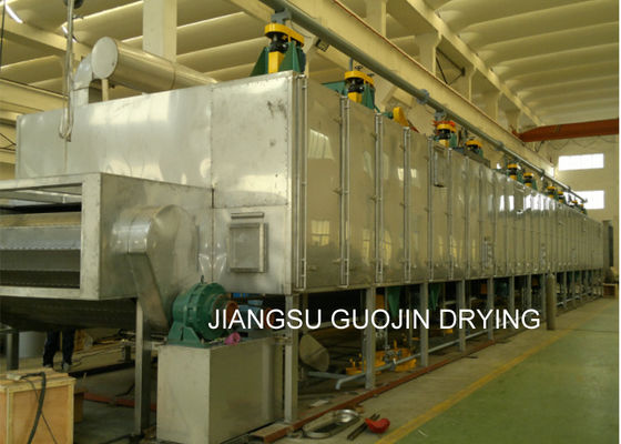 5.5KW 25 এম 2 কনভেয়র জাল বেল্ট ড্রায়ার ফুডস স্টাফ প্রসেসিংয়ের জন্য
