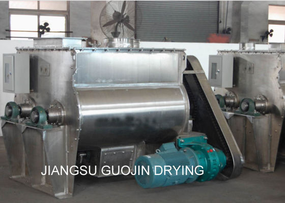 অ্যানিম্যাল ফিড পাউডার 5.5KW ডুয়াল শ্যাফট প্যাডেল মিক্সার 180 কেজি / ব্যাচ