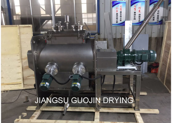 8.4KW অনুভূমিক ডাবল ফিতা মিক্সার 180 কেজি / ব্যাচ শুকনো গুঁড়া জন্য