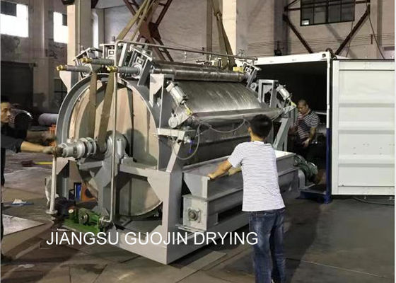 2.2KW 50 কেজি / ঘন্টা খাদ্য প্রক্রিয়াকরণের জন্য রোটারি ডাবল ড্রাম ড্রায়ার
