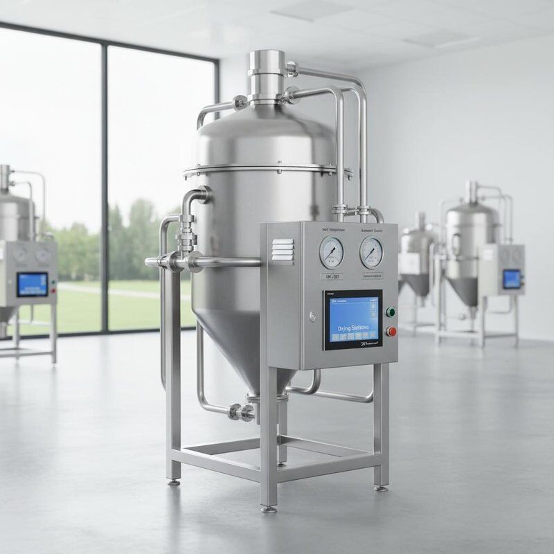 ফার্মাসিউটিক্যাল এটমাইজড ড্রায়ার ইনপুট তাপমাত্রা 140350 এবং স্বয়ংক্রিয় নিয়ন্ত্রণ অন্তর্ভুক্ত, সমাধান শুকানোর জন্য ডিজাইন করা