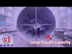 যান্ত্রিক নকশা কাঠের চিপস রোটারি ড্রায়ার 3t / h